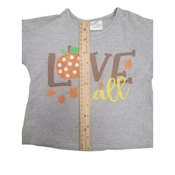 Toddler Girls‎ Love Fall Ruffled Sleeve Top 18-24M - Picture 2 of 5